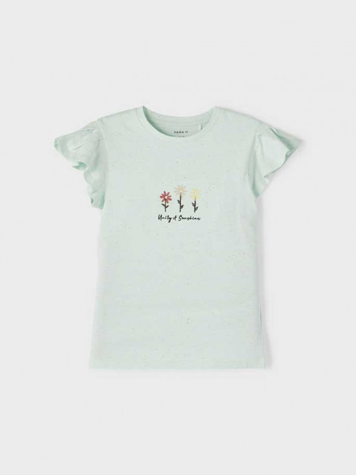 T-Shirt von Name It mit Rundhals-Ausschnitt - Kinderkleidung in Bielefeld kaufen natürlich in der Körnerstraße