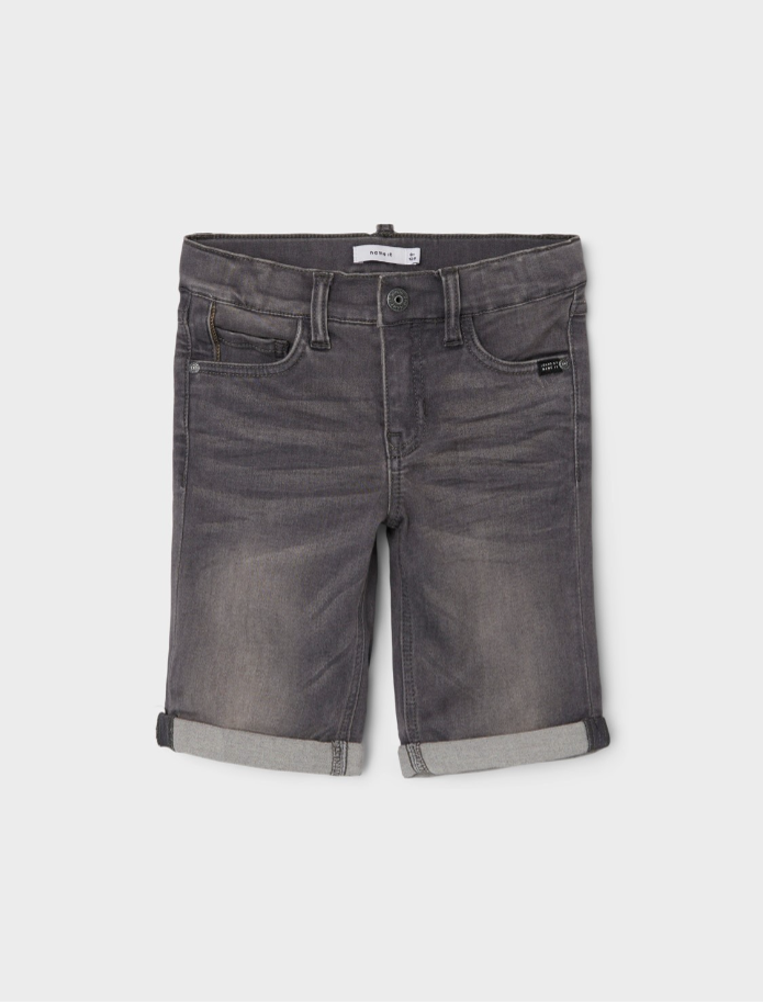 Shorts aus Jeans in Grau für Jungen von name it - preiswerte und schöne Kindermode in Bielefeld kaufen in der Körnerstrasse